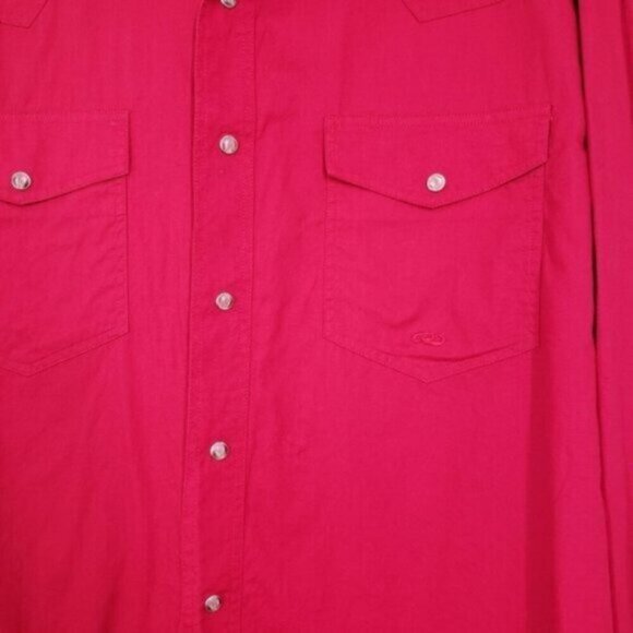 Roper Red Pearl Snap Western Shirt Medium Southwestern Men's Size Medium - Picture 3 of 11